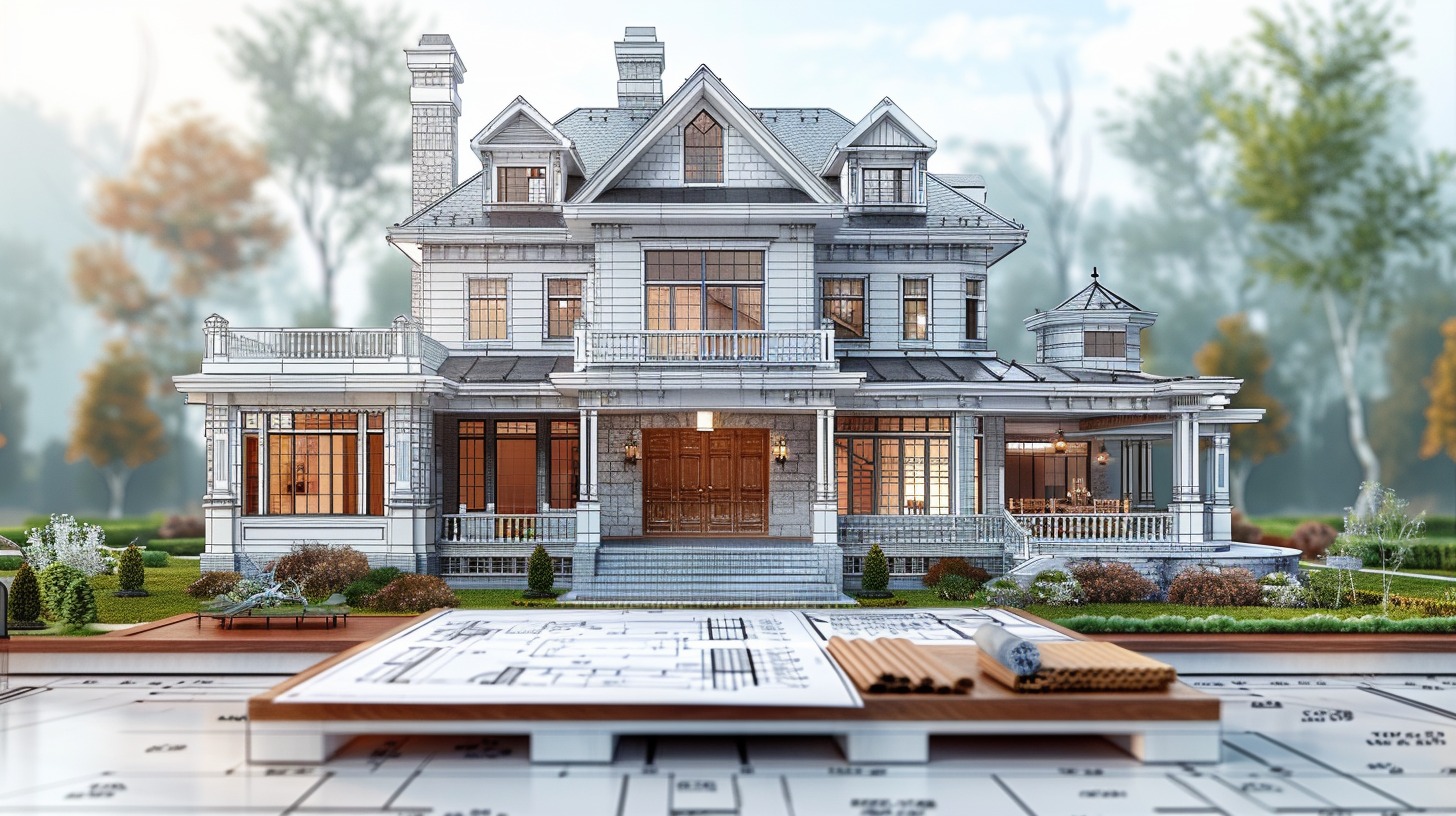 blueprints, mansion